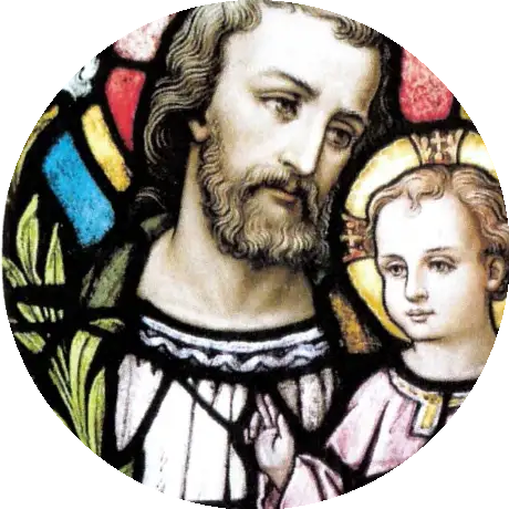 Saint Joseph et l'Enfant Jésus — vitrail